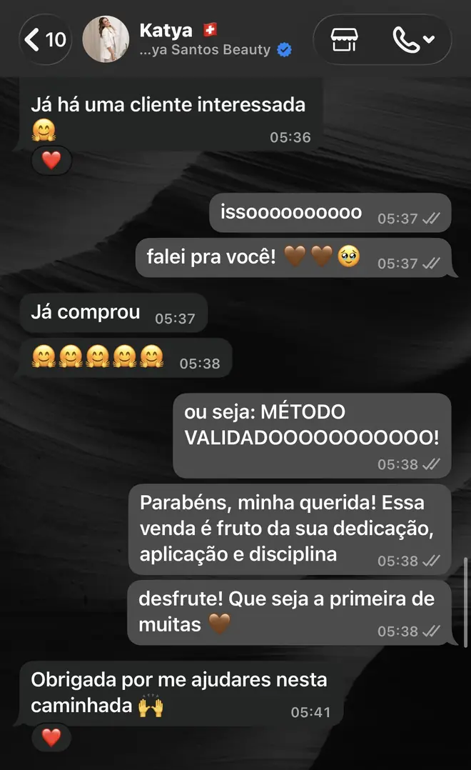 luhscherer_hair: vendi uma mentoria na primeira reunião que tive com uma interessada