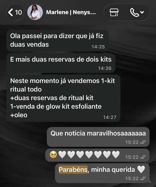 esteticistavani: a mentora Indira demonstra resultados e trabalha os 3 pilares