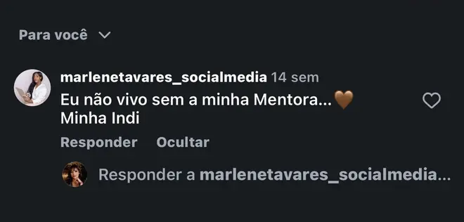 marlenetavares_socialmedia: eu não vivo sem a minha mentora
